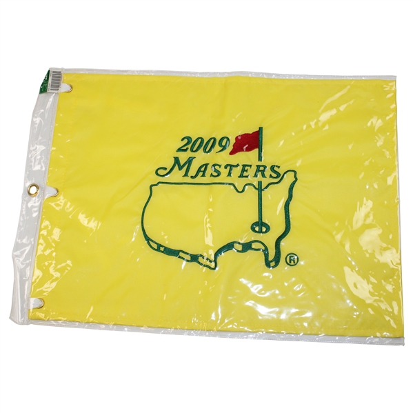 2009 Masters Tournament Embroidered Flag in Original Packaging