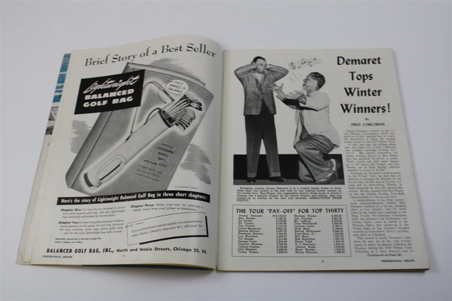 1947 PGA Professional Golfer Magazine w/Masters & Walker Cup Coverage/Content