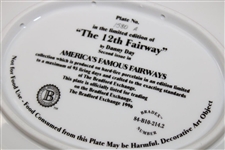 Augusta National Hole 12 Ltd Ed America's Famous Fairways Ceramic Plate by Danny Day