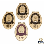 Four (4) 1993 PGA Championship at Inverness Club Commemorative Money Clips
