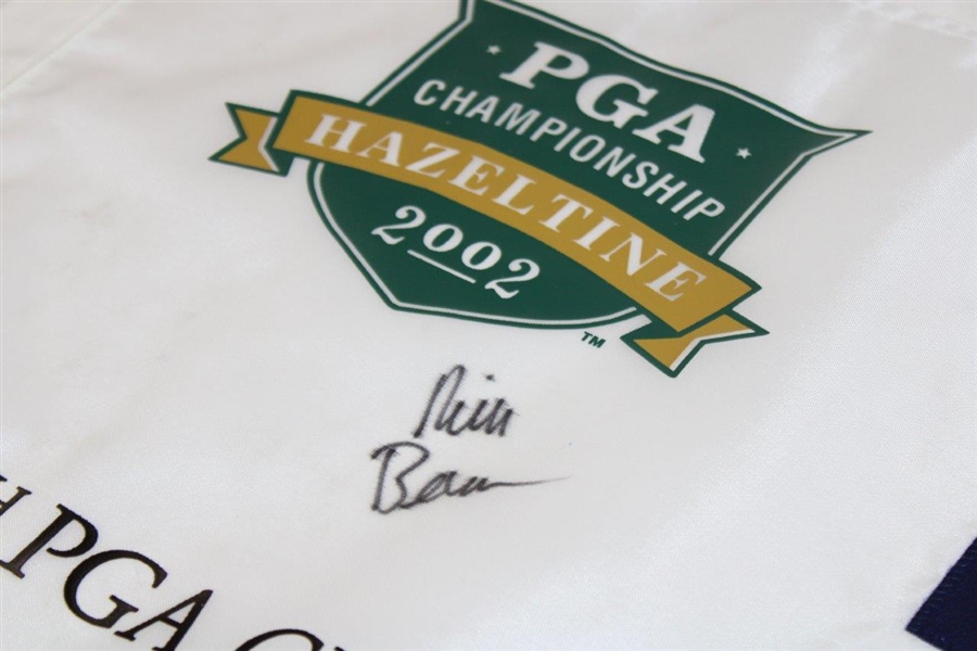 Rich Beem Signed 2002 PGA Championship at Hazeltine Screen Flag Beckett #BL67045