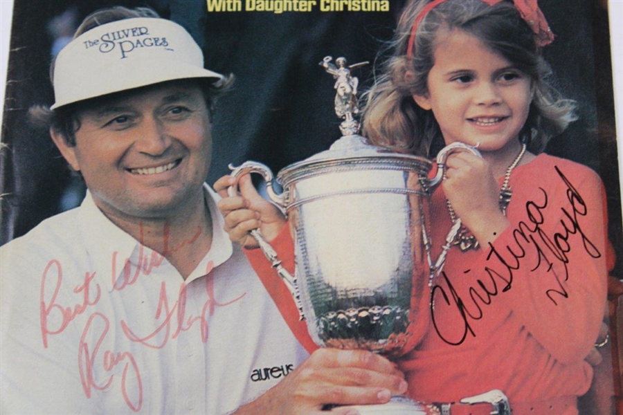 Ray Floyd & Daughter Christina Signed 1986 Sports Illustrated Cover JSA ALOA