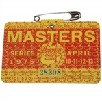 1975 Masters Tournament SERIES Badge #28308 - Jack Nicklaus Winner