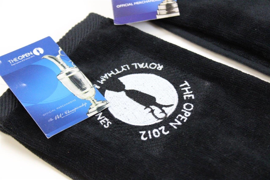 2012 & 2013 The OPEN Championship Bag Towels - Royal Lytham & Muirfield