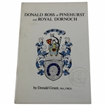 1973 Donald Ross of Pinehurst & Royal Dornoch Pamphlet Signed by Author Donald Grant