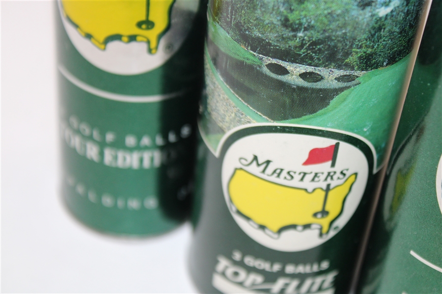 Five (5) Masters Tournament Golf Ball Containers - No Balls