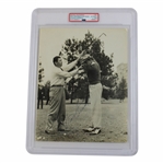 Sam Snead Signed 1940’s Type 1 Grade 9 Photo Fred Corcoran Gives Snead A Lesson PSA #84996121