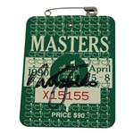 Nick Faldo Signed 1990 Masters Tournament SERIES Badge #X15155 JSA ALOA