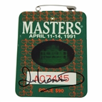 Ian Woosnam Signed 1991 Masters Tournament SERIES Badge #A07445 JSA ALOA