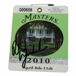 Phil Mickelson Signed 2010 Masters Tournament SERIES Badge #Q00656 JSA ALOA