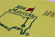 Bubba Watson Signed 2014 Masters Embroidered Flag JSA ALOA