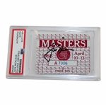 Jack Nicklaus Signed 1986 Masters SERIES Badge #A7006 PSA/DNA #84171154