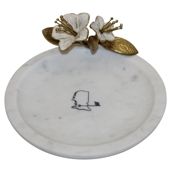 Augusta National Golf Club Michael Aram Flowering Peach Marble Plate in Box