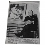 1960 Gene Sarazen Fixture in the Game Reflects Pose in Portrait Press Photo
