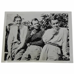Horton Smith, Paul Runyan & Gene Sarazen 1936 Miami Biltmore Open Press Photo