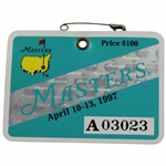 1997 Masters Tournament SERIES Badge #A03023 - Tiger Woods Winner