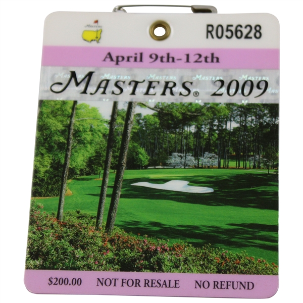 2009 Masters Tournament SERIES Badge #R05628 - Angel Cabrera Winner