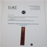 Walter Hagen's Original World Golf Hall of Fame Cherry Wood Locker Door #3