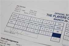 Watson, Daly, Couples & Three Others Signed 1999 Players Championship Used Scorecards 
