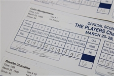 Watson, Daly, Couples & Three Others Signed 1999 Players Championship Used Scorecards 