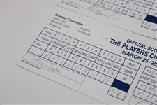 Watson, Daly, Couples & Three Others Signed 1999 Players Championship Used Scorecards 