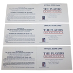 Watson, Daly, Couples & Three Others Signed 1999 Players Championship Used Scorecards 
