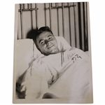 Gene Sarazen 1922 US Open Hospital Bed - Original Wire Photo - Sarazen Collection