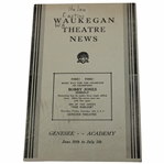 c.1931 Bobby Jones Waukegan Theatre News Hand Bill
