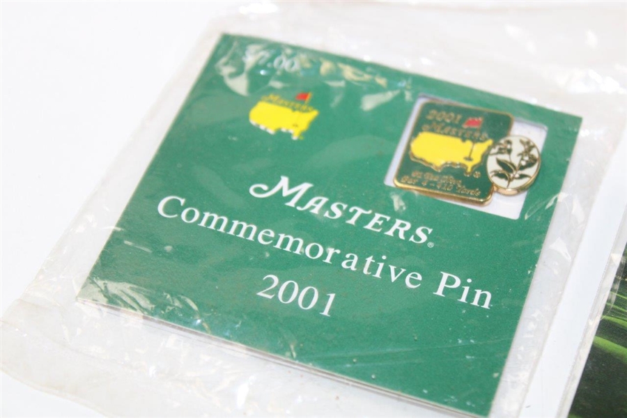 1997, 2001 & 2008 Masters Commemorative Pins in Packages