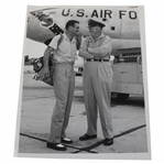 Lloyd Mangrum Photo Standing Near US Air Force Plane
