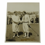 1929 Bobby Jones US Open Playoff Handshake with Al Espinosa Photo - Winged Foot 