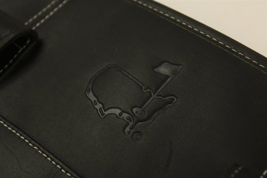 Masters Logo Black Premium Leather Purse/Laptop Bag