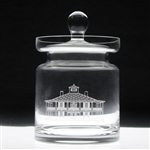 Augusta National Clubhouse Logo Glass Biscuit Barrel w/Lid