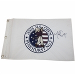 Michael Campbell Signed 2005 US Open at Pinehurst #2 Embroidered Flag JSA ALOA