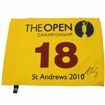 Louis Osthuizen Signed 2010 The Open Championship at St. Andrews Flag JSA ALOA