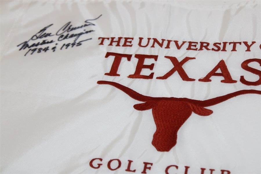 Ben Crenshaw Signed The University of Texas Course Used Embroidered Flag JSA ALOA