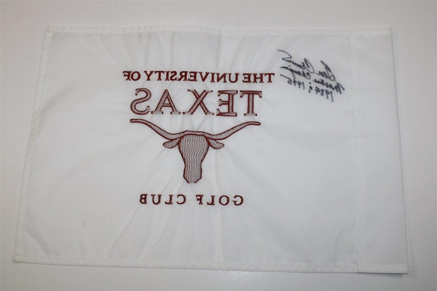 Ben Crenshaw Signed The University of Texas Course Used Embroidered Flag JSA ALOA