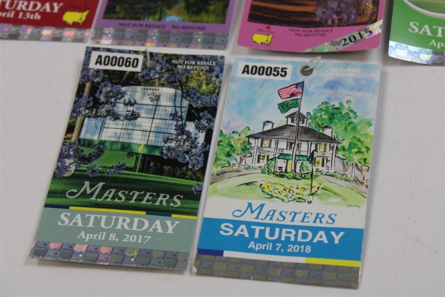 Ten (10) Consecutive Years of Masters Weekend Tickets - 2009-2018