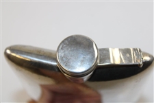 Golf Scene Silver Flask - Vintage