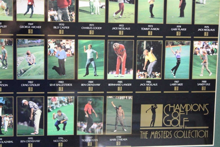 1998 Champions of Golf The Masters Collection Framed Card Uncut Sheet 