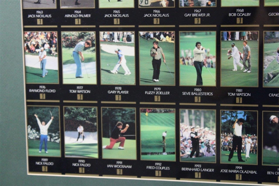 1998 Champions of Golf The Masters Collection Framed Card Uncut Sheet 