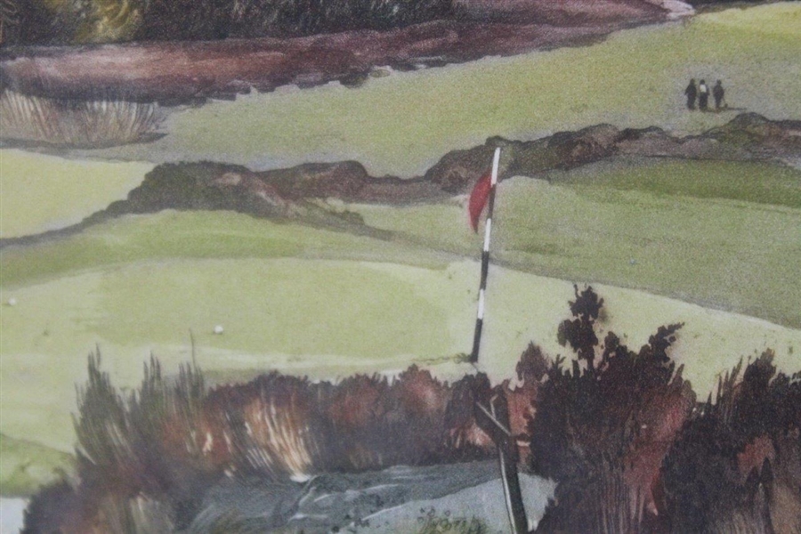 1954 Sunningdale The 12th Green Print by Lawrence Josset - Framed 
