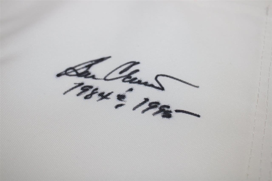 Arnold Palmer, Jose Olazabal & Ben Crenshaw Signed WGHoF Flag JSA ALOA