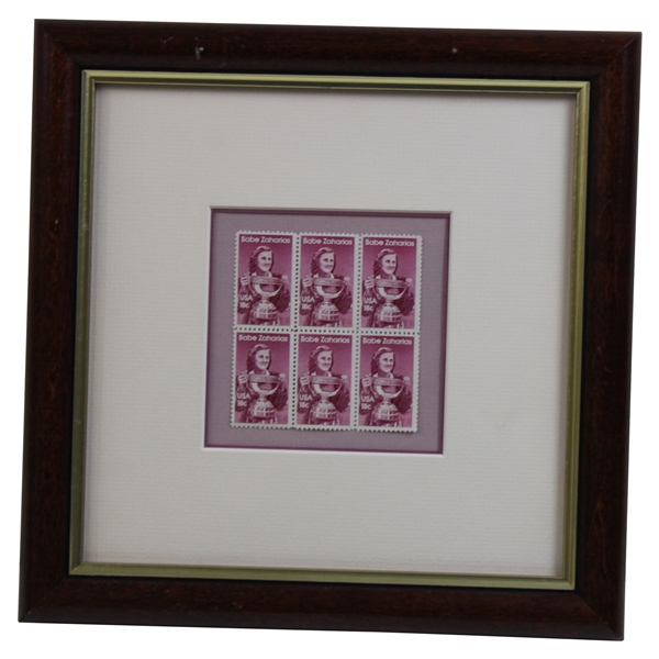 Babe Zaharias Stamp Display - Framed