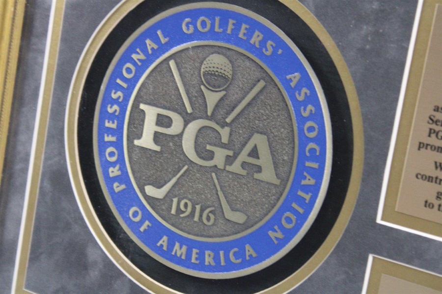 Gene Sarazen's Personal 1990 PGA Senior Championship Award For Contributions To The Game