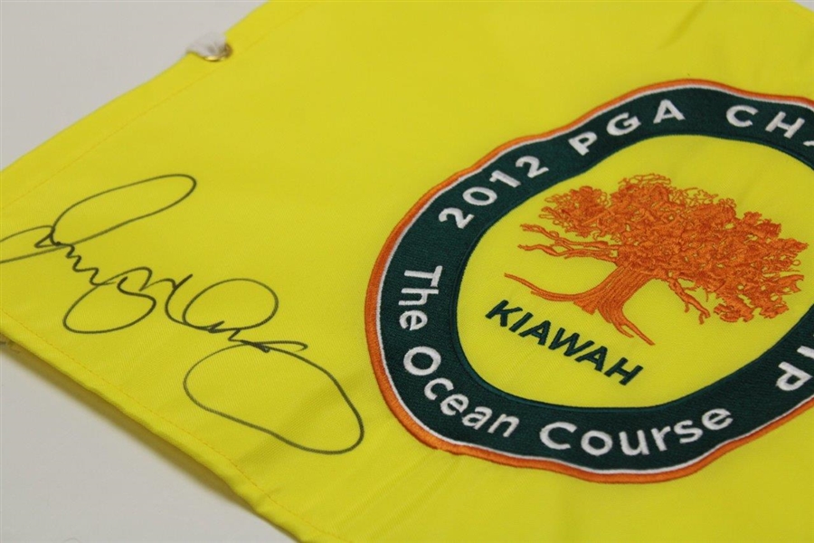 Rory McIlroy Signed 2012 PGA Championship At Kiawah Island Embroidered Flag JSA #K87902