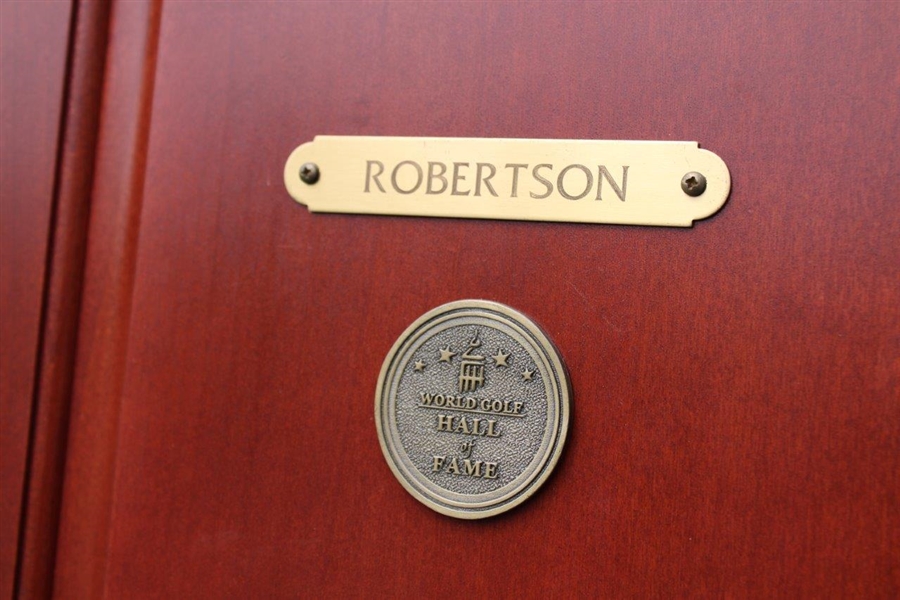 Allan Robertson's Original World Golf Hall of Fame Cherry Wood Locker Door #88