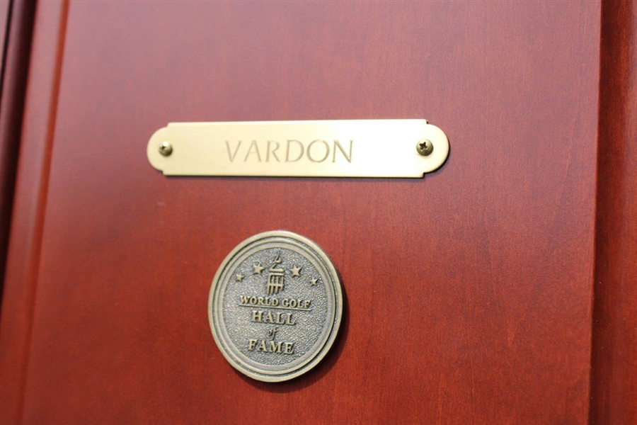 Harry Vardon's Original World Golf Hall of Fame Cherry Wood Locker Door #13