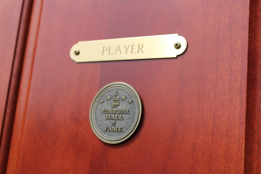 Gary Player's Original World Golf Hall of Fame Cherry Wood Locker Door #10