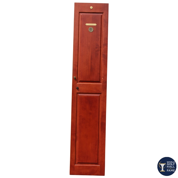 Jimmy Demaret's Original World Golf Hall of Fame Cherry Wood Locker Door #48